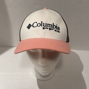 Columbia Pink Hunter Green & White Mesh Snapback Cap Unisex Adults One Size PFG